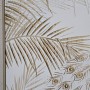 Canvas Home ESPRIT White Natural Peacock Tropical 100 x 5 x 100 cm (2 Units)