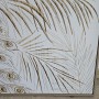 Canvas Home ESPRIT White Natural Peacock Tropical 100 x 5 x 100 cm (2 Units)