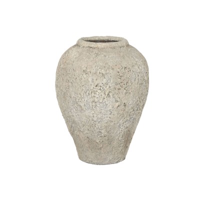 Vase Home ESPRIT Gris Terre cuite 40 x 40 x 55 cm