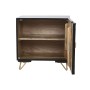Nightstand Home ESPRIT Black Golden 50 x 40 x 50 cm