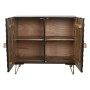 Sideboard Home ESPRIT Black Golden Metal Mango wood 81 x 45 x 75 cm