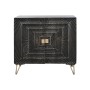 Sideboard Home ESPRIT Black Golden Metal Mango wood 81 x 45 x 75 cm