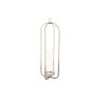 Candleholder Home ESPRIT Silver Crystal Steel 21 x 21 x 62 cm
