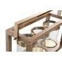 Candleholder Home ESPRIT Brown Steel Mango wood 51 x 19 x 33 cm