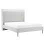 Bed Home ESPRIT Light grey 196 x 223 x 135 cm