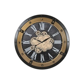Horloge Murale Home ESPRIT Noir Doré Fer 80 X 8,5 X 80 cm