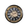 Wall Clock Home ESPRIT Black Golden Iron 80 X 8,5 X 80 cm