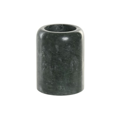 Toothbrush Holder Home ESPRIT Green Marble 7,5 x 7,5 x 10 cm