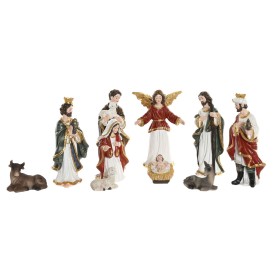 Christmas nativity set Home ESPRIT Multicolour Resin (8 Pieces)