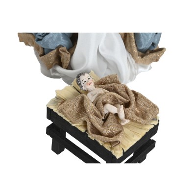 Christmas nativity set Home ESPRIT Blue White 20 x 15 x 30 cm (9 Pieces)