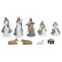 Crèche de Noël Home ESPRIT Bleu Blanc 20 x 15 x 30 cm (9 Pièces)