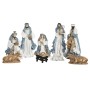 Christmas nativity set Home ESPRIT Blue White 20 x 15 x 30 cm (9 Pieces)