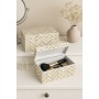 Set of decorative boxes Home ESPRIT White Brown Resin Bamboo Tropical (2 Units)