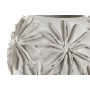Vase Home ESPRIT Blanc Céramique Style artisanal Feuille d'une plante 22 x 22 x 25 cm