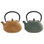 Teapot Home ESPRIT Green Orange Stainless steel Iron 400 ml (2 Units)