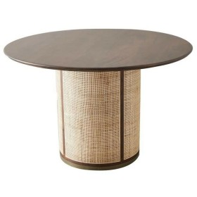 Table de Salle à Manger Home ESPRIT Bois de manguier 130 x 130 x 76 cm
