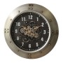 Horloge Murale Home ESPRIT Noir Argenté Verre Fer Loft 80 x 9 x 80 cm