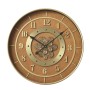 Wall Clock Home ESPRIT Orange Golden Crystal Iron Glam 59 X 8 X 59 CM