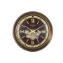 Wall Clock Home ESPRIT Golden Maroon Crystal Iron Glam 100 x 14 x 100 cm