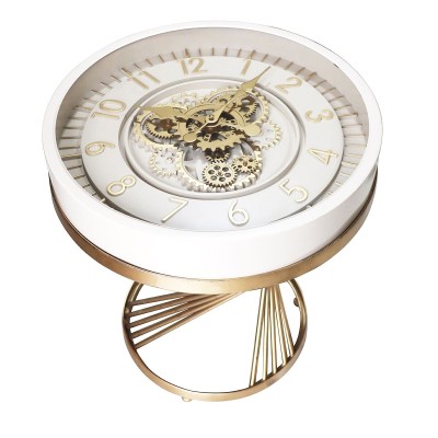 Table d'appoint Home ESPRIT Blanc Doré 50 x 50 x 51 cm