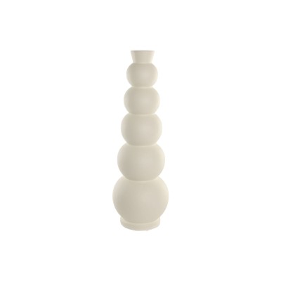 Vase Home ESPRIT Blanc Fibre de Verre Moderne