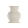 Vase Home ESPRIT Blanc Fibre de Verre Moderne