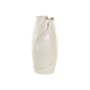 Vase Home ESPRIT White Ceramic Traditional style Modern Leaf of a plant 21 x 21 x 40 cm