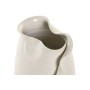Vase Home ESPRIT White Ceramic Traditional style Modern Leaf of a plant 21 x 21 x 40 cm