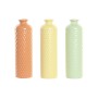 Vase Home ESPRIT Vert Beige Terre cuite Dolomite 9 x 9 x 30 cm (3 Unités)