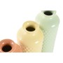 Vase Home ESPRIT Green Beige Terracotta Dolomite 9 x 9 x 30 cm (3 Units)