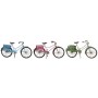Decorative Figure Home ESPRIT Blue Red Green Pink Bicycle Vintage 30 x 9 x 15 cm (3 Units)