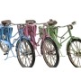 Decorative Figure Home ESPRIT Blue Red Green Pink Bicycle Vintage 30 x 9 x 15 cm (3 Units)