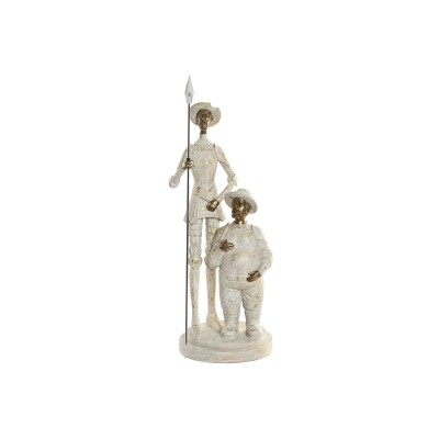 Decorative Figure Home ESPRIT White Golden 14 X 13 X 42,5 CM