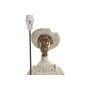 Decorative Figure Home ESPRIT White Golden 14 X 13 X 42,5 CM
