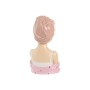 Decorative Figure Home ESPRIT White Pink Lady 15,5 X 15 X 27 CM (2 Units)