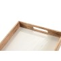 Tray Home ESPRIT White Natural Mango wood 43,5 X 27 X 4,5 CM
