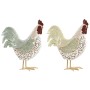 Decorative Figure Home ESPRIT Green Rooster (2 Units)