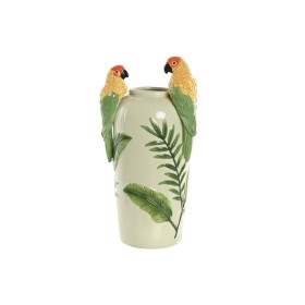 Vase Home ESPRIT Jaune Vert Céramique Tropical 21 x 21 x 24 cm