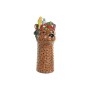Vase Home ESPRIT Brown Ceramic Tropical 16 x 16 x 38 cm