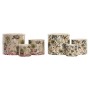 Planter Home ESPRIT Green Multicolour Ceramic Tropical 13,6 X 13,6 X 11,8 CM (3 Pieces) (2 Units)