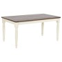 Dining Table Home ESPRIT Brown Cream Mango wood MDF Wood 160 x 90 x 76 cm
