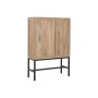 Présentoir Home ESPRIT Métal Bois de manguier 80 X 30 X 120 CM