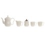 Ensemble de tasses à café Home ESPRIT Blanc Brun foncé Bambou Porcelaine 240 ml 6 Pièces