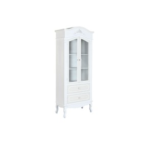 Présentoir Home ESPRIT Blanc Bois Verre 76 x 39 x 193 cm