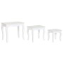 Table d'appoint Home ESPRIT Blanc Gris clair 53 x 35 x 47 cm