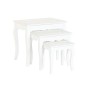 Table d'appoint Home ESPRIT Blanc Gris clair 53 x 35 x 47 cm