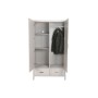 Cupboard Home ESPRIT Light grey Metal MDF Wood