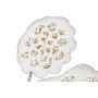 Decorative Figure Home ESPRIT White Golden Flower Stripped 137 X 11 X 56,5 CM