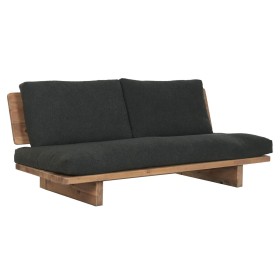 Canapé Home ESPRIT Noir Naturel 195 x 90 x 78 cm