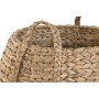 Decorative basket Home ESPRIT Natural Water hyacinth Seagrass (2 Pieces)